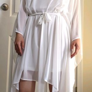Pure White Lulu's Mini Dress